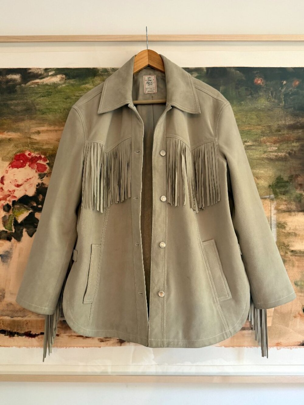 We The Free Fringe Out suede jacket